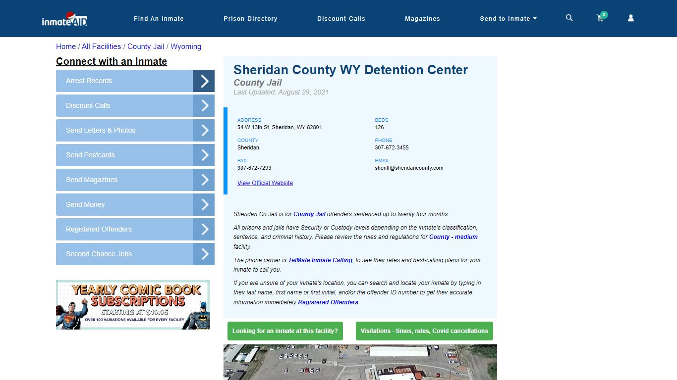 Sheridan County WY Detention Center - Inmate Locator - Sheridan, WY